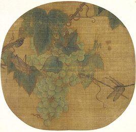 葡萄草蟲圖 葡萄草蟲圖