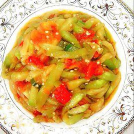 西紅柿炒茄絲 西紅柿炒茄絲