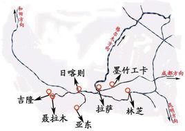 西藏鐵路網