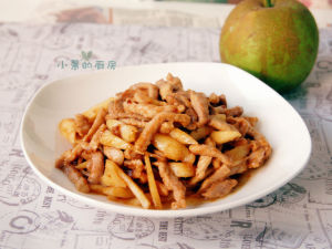 嫩薑炒肉絲 嫩薑炒肉絲