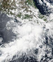 熱帶風暴卡洛塔 衛星雲圖