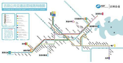 古田縣公交線路圖