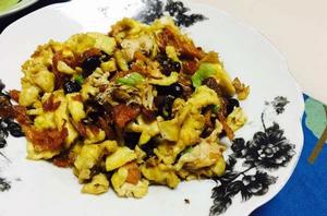 豆豉鯪魚炒蛋 豆豉鯪魚炒蛋