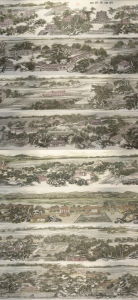  國畫長卷《明湖景區圖》