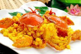 玉米炒蟹肉 玉米炒蟹肉