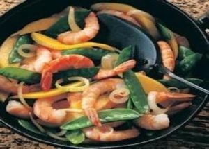 糖莢豌豆芒果炒大蝦 糖莢豌豆芒果炒大蝦