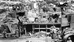 英軍的灘頭陣地