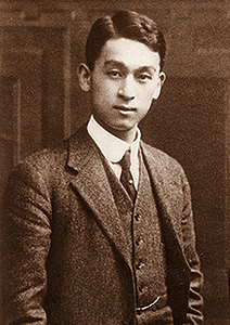 留學時期的第二代伊藤忠兵衛 (1910年)