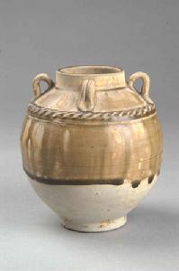 隋青釉四系瓷罐 隋青釉四系瓷罐