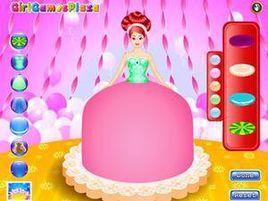 製作芭比蛋糕 製作芭比蛋糕