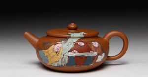 泥繪紫砂壺 泥繪紫砂壺
