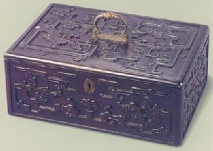 （圖）紫檀夔龍紋提箱·清朝·中期