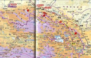 祁連山脈山系組成示意圖