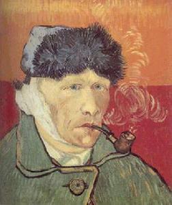 《戴帽子的自畫像》