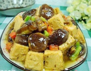 蘑菇筍尖豆腐 蘑菇筍尖豆腐