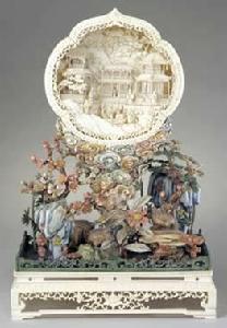 象牙海市蜃樓景屏