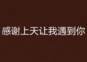 感謝上天讓我遇到你 感謝上天讓我遇到你