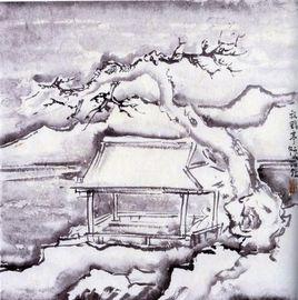 明關思放鶴圖 明關思放鶴圖