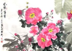 寫意牡丹