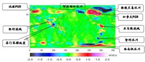 重力異常場 重力異常場
