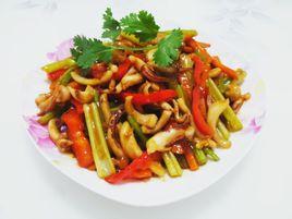 香菜炒魷魚絲 香菜炒魷魚絲