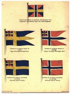瑞典-挪威聯盟各旗幟