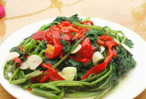 辣炒通菜 辣炒通菜