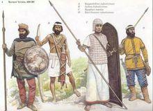 埃及人的重步兵習慣使用巨大的盾牌