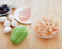 佛手瓜蘑菇炒雞片