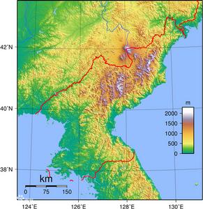朝鮮地理位置