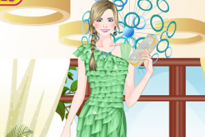 美麗雪紡連衣裙 美麗雪紡連衣裙