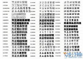 方正蘭亭字海 方正蘭亭字海