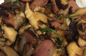 臘肉香菇 臘肉香菇
