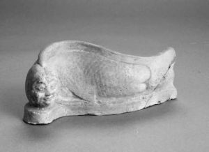 人首魚身瓷俑 人首魚身瓷俑