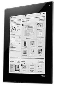 Plastic Logical閱讀器：期待已久的Que是第一款套用Plastic Logic公司有機電晶體技術的消費產品。來源：Plastic Logic