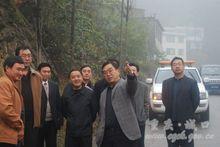 城口縣人大常委會主任於少東在調研