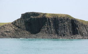 澎湖黑石產地的玄武岩