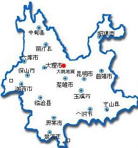 2003年雲南大姚地震示意圖