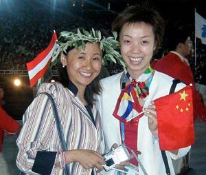 劉佳和張怡寧曾是體校時的隊友