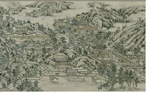 靜宜園二十八景圖卷