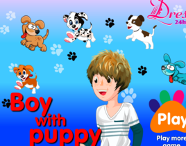 遛狗的男孩 遛狗的男孩