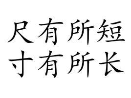 尺有所短，寸有所長[漢語成語]