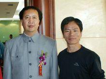 毛澤東特型演員錢金良與莫天崇教練