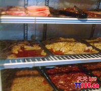 韓國紙上燒烤設備之產品展示櫃