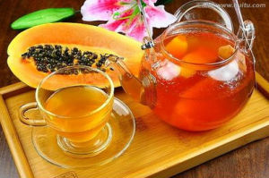 蜂蜜木瓜茶