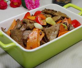 胡蘿蔔炒豬肝 胡蘿蔔炒豬肝