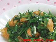 蝦仁炒韭菜 蝦仁炒韭菜