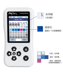 OvaCue排卵檢測儀顯示檢測結果