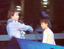 西島千博與張國榮共舞