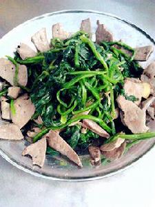 豬肝炒菠菜 豬肝炒菠菜